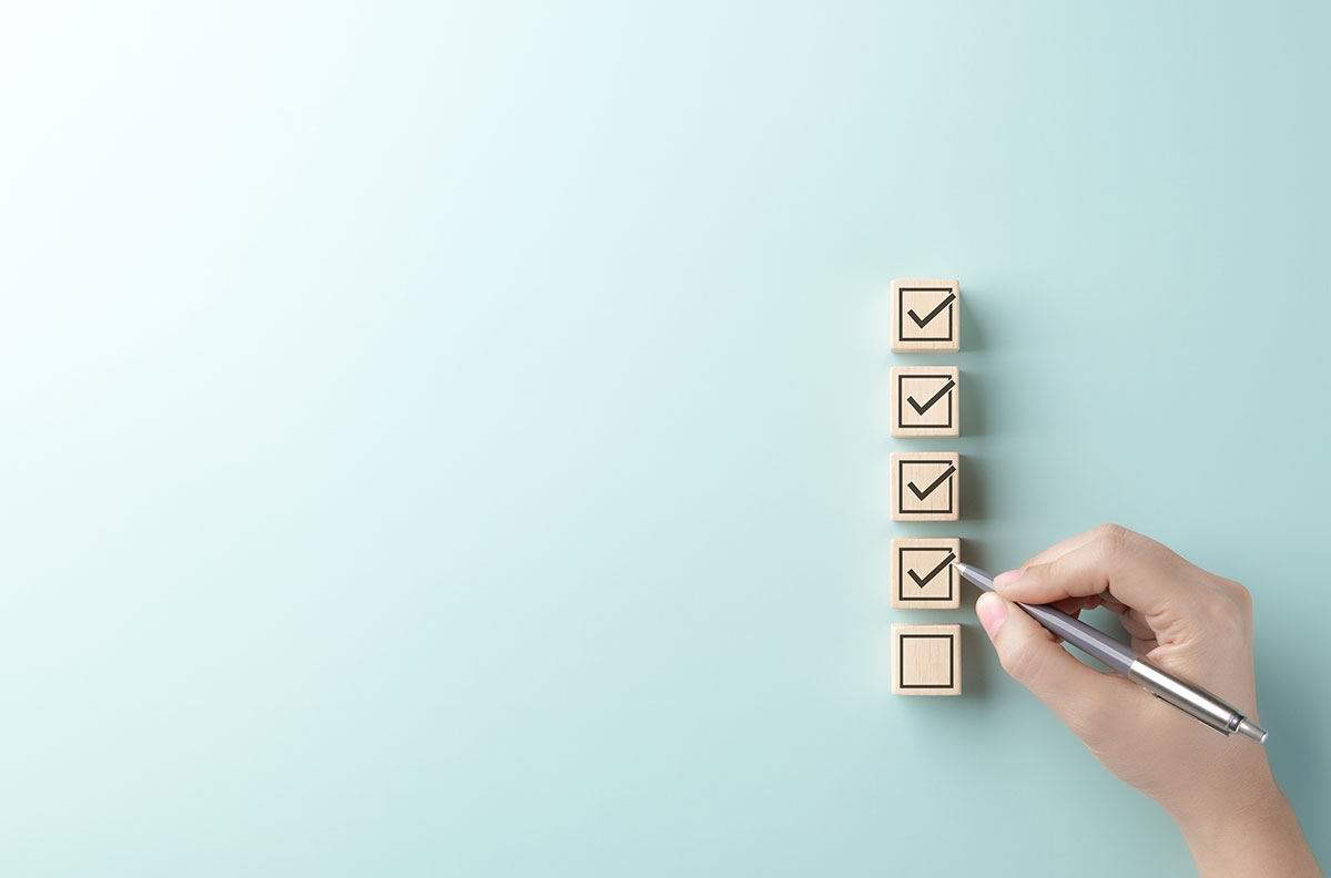 list of goals check box